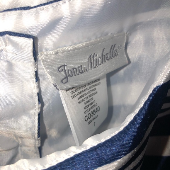 Jona Michelle Boutique Lilly Style Botanical Dress Stripes And Flowers - Picture 4 of 9